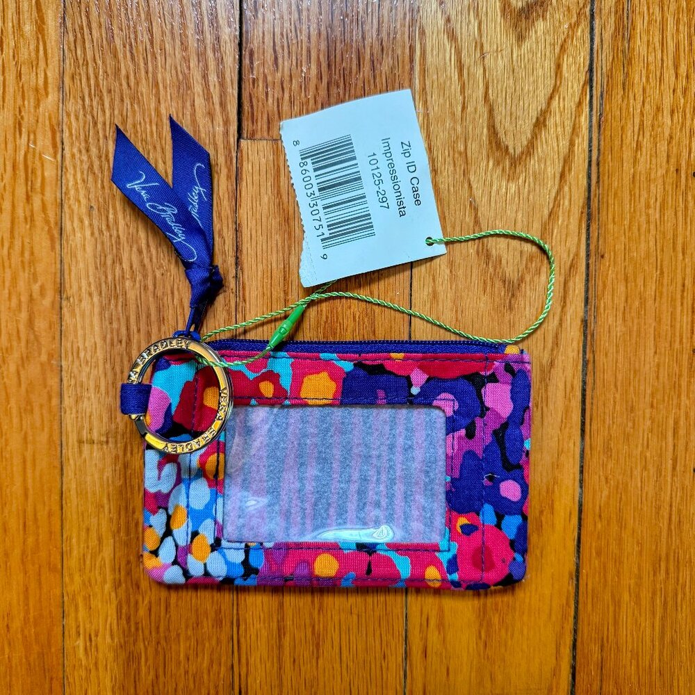 ✨ Vera Bradley Zip ID Case in Impressionista Floral Print ✨